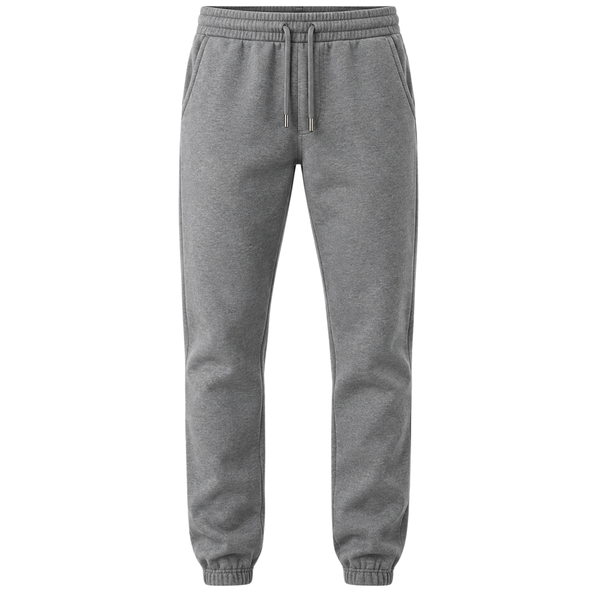 Premium Grey Cotton Fleece Joggers | Koupbeery