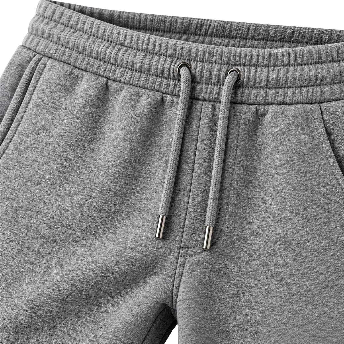 Premium Grey Cotton Fleece Joggers | Koupbeery