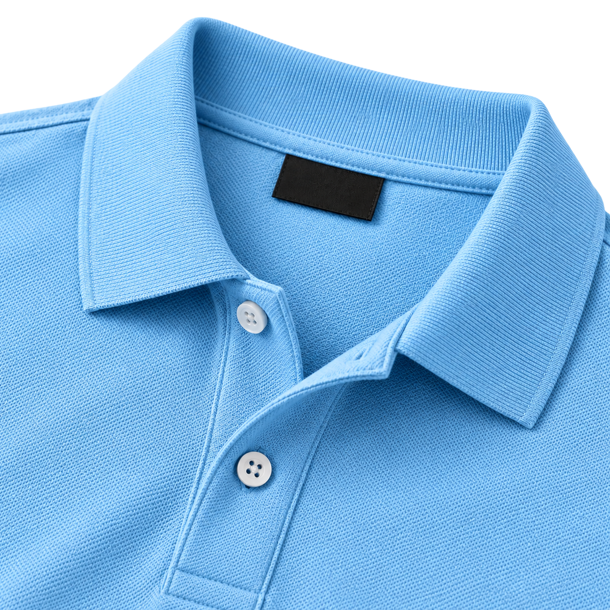 Cyan Premium Cotton Piqué Polo Shirt | Koupbeery