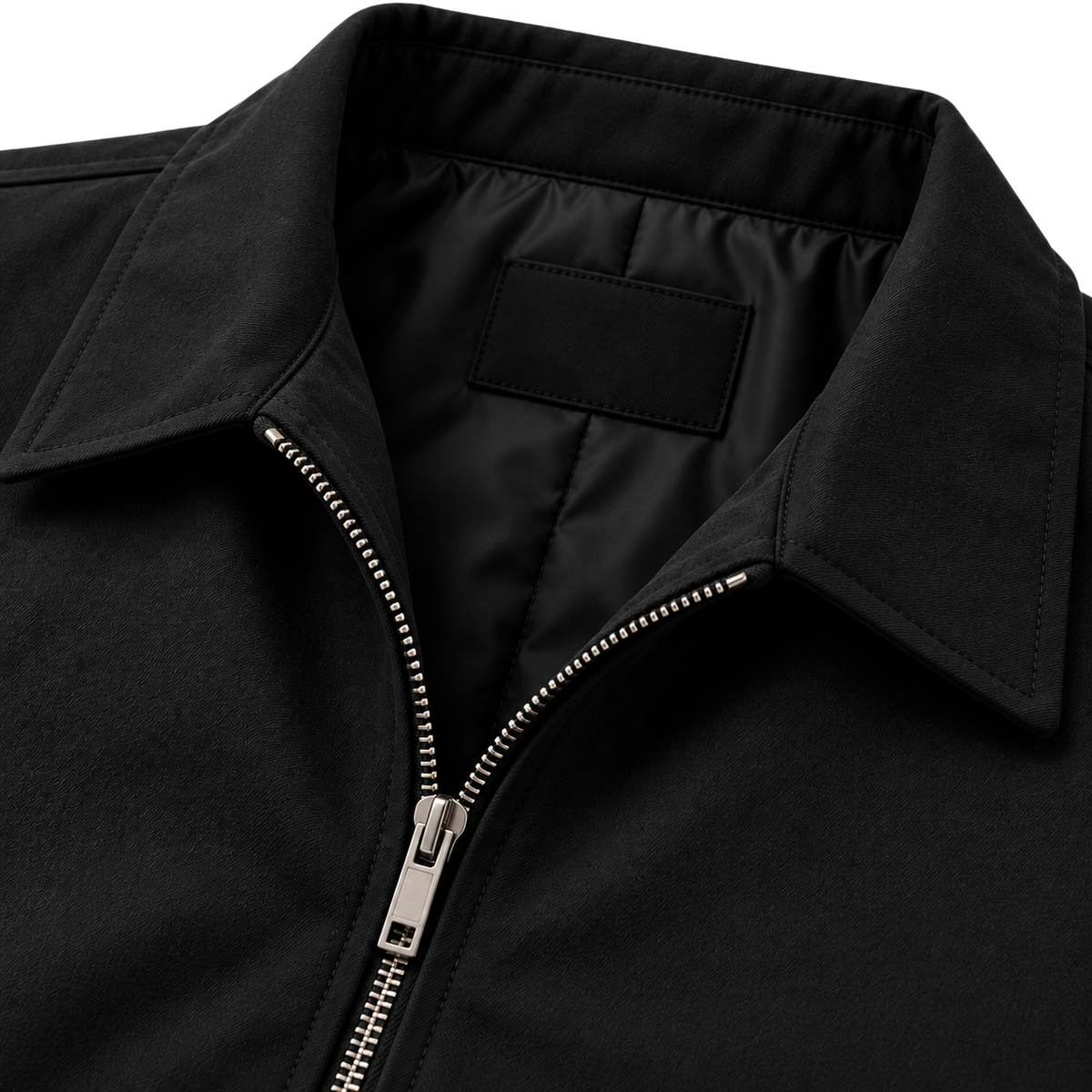 Black Harrington Zip Jacket | Koupbeery